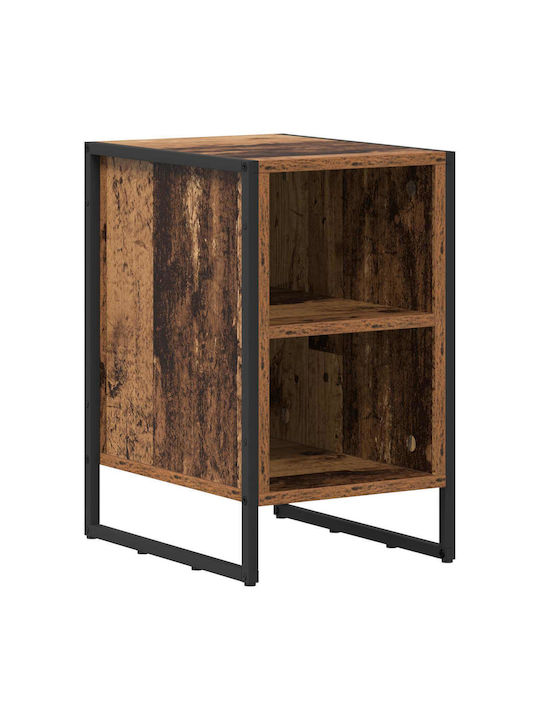 Wooden Bedside Table Brown 39.5x30x50cm