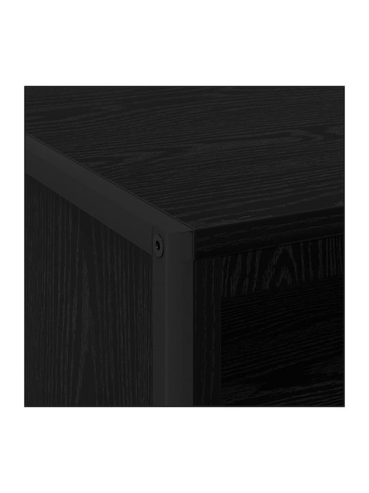 Noptiere Negre 2buc 50x39.5x50cm
