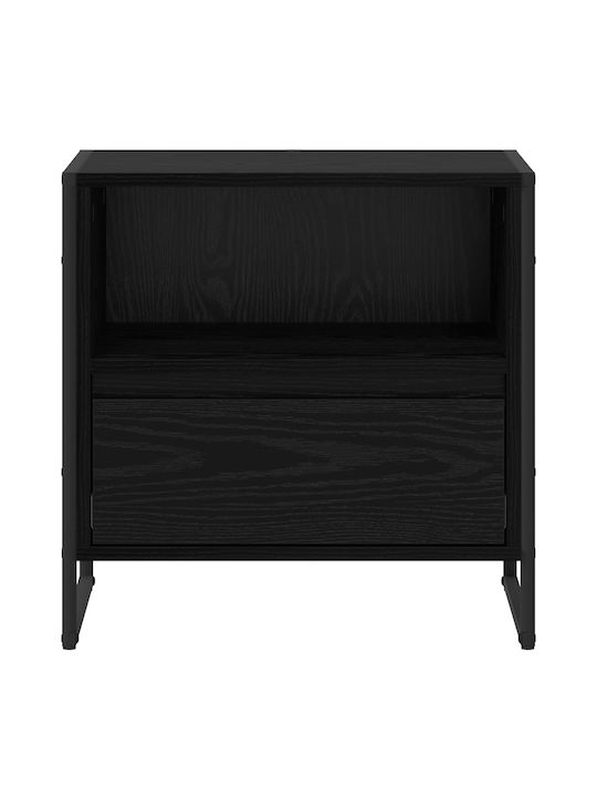 Noptieră Negru 50x39.5x50cm