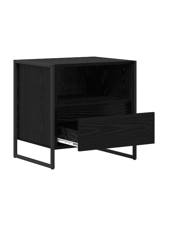 Noptieră Negru 50x39.5x50cm