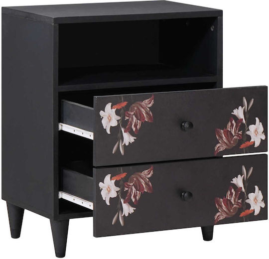 Solid Mango Wood Bedside Table 50x33x60cm