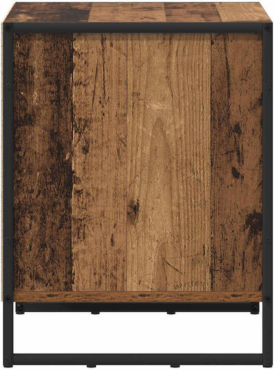 Κομοδίνα Ξύλινα Καφέ 2τμχ 50x39.5x50cm