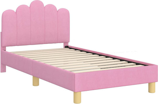Kinderbett Einzeln Rosa für Matratze 80x160cm