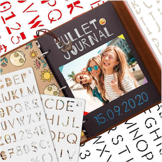 Stencil Set 26 Writing Templates Letters Numbers Intrend Different Styles Fonts