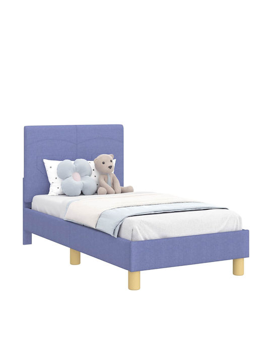 Kinderbett Einzeln Blau für Matratze 70x140cm