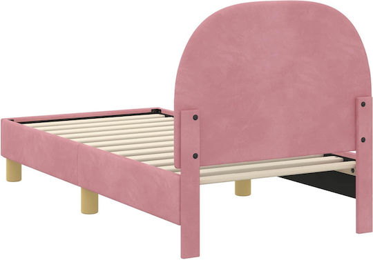 Kinderbett Einzeln mit Stauraum Rosa für Matratze 70x140cm
