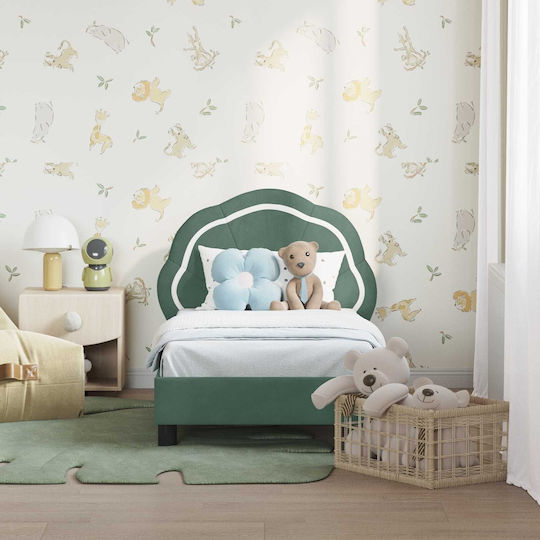 Kids Bed Single Light Blue for Mattress 70x140cm