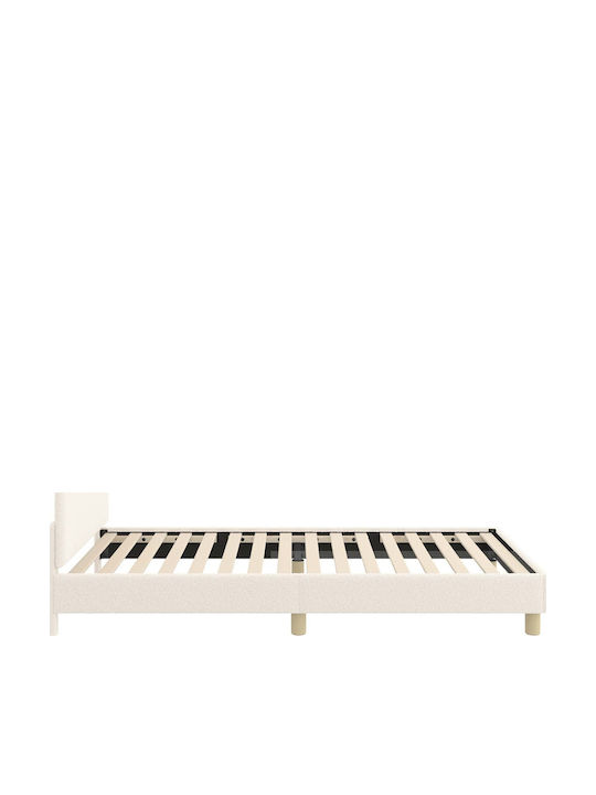 Pat pentru Copii Single Bej pentru Saltea 80x200cm