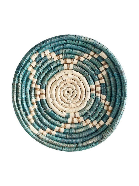 Beliani Set of 6 Multicolored Seagrass Wall Decor Namdinh