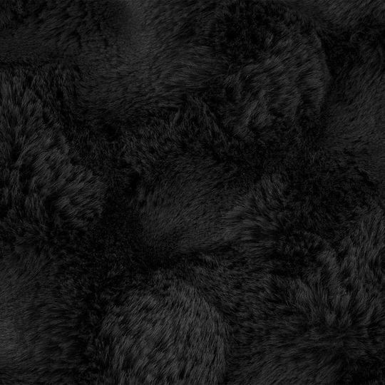 vidaXL Furry Double Bed Blanket 240x270cm Black