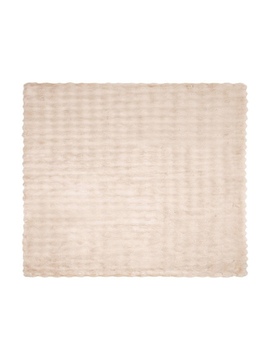 vidaXL Pelzige Decke Couch 130x150cm Beige