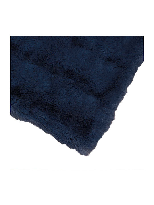 vidaXL Pelzige Decke Übergröße 240x270cm Hellblau Blau