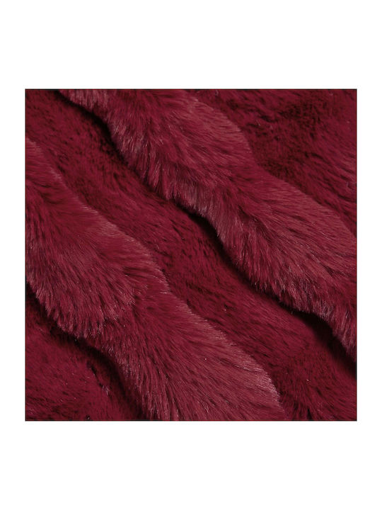 vidaXL Pelzige Decke Couch 130x150cm Türkis Rotes