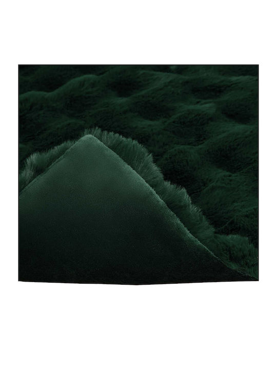 vidaXL Pelzige Decke Übergröße 220x240cm Dunkelgrün