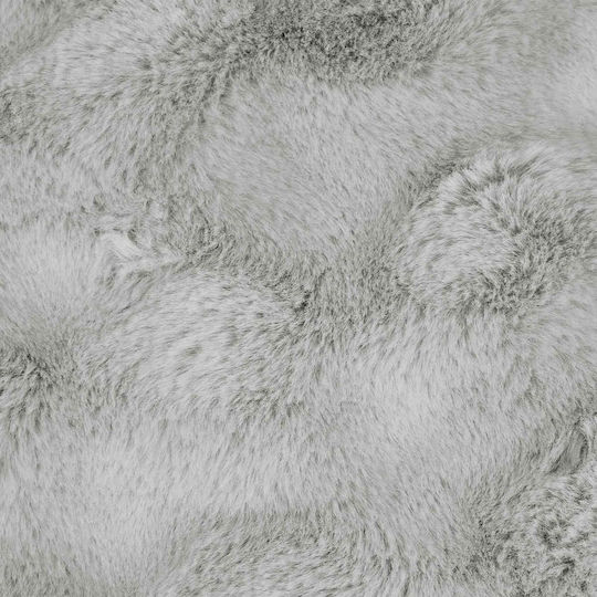vidaXL Furry Blanket Double Size 220x240cm Gray
