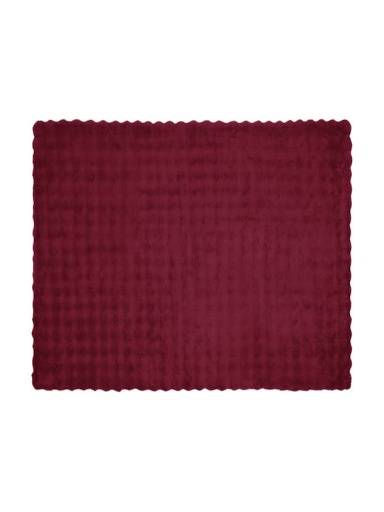 vidaXL Pelzige Decke Übergröße 220x240cm Türkis Rote