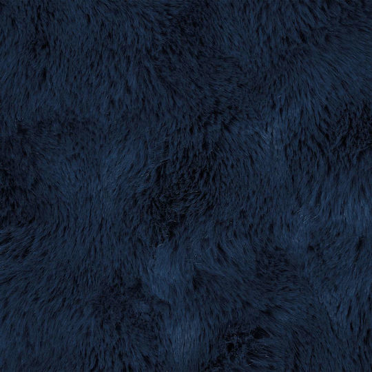 vidaXL Furry Single Blanket 150x220cm Light Blue Blue