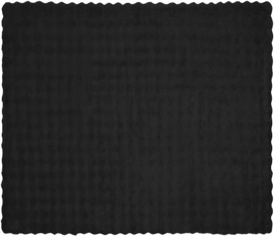 vidaXL Pelzige Decke Übergröße 220x240cm Schwarz