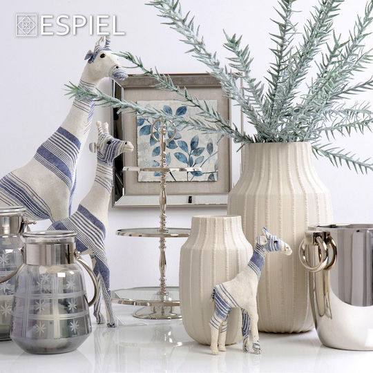 Espiel Laterne Glas Gray 15x15x22cm 1Stück