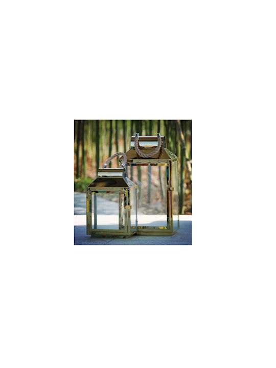 Faitakis Pack Σετ Φαναράκια με Σχοινί Χρυσά 26x17x42εκ. 2τμχ Faitakis Pack Σετ Φαναράκια με Σχοινί Χρυσά 26x17x42εκ. 2τμχ