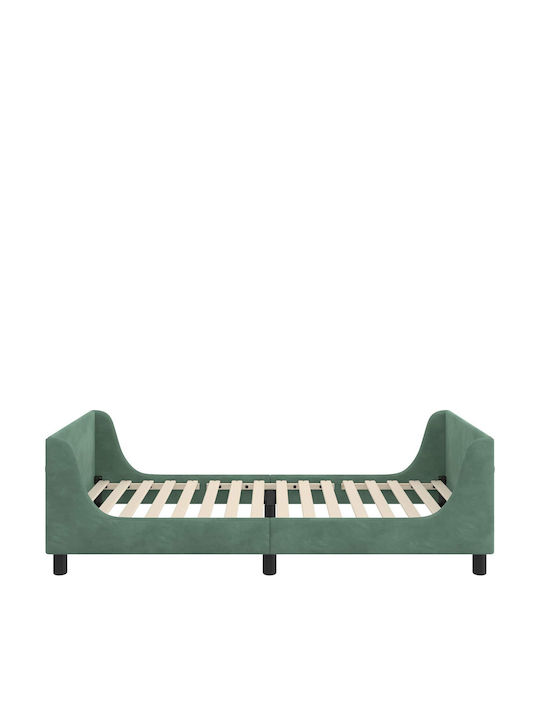 Kinderbett Einzeln Hellblau für Matratze 90x200cm