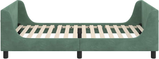 Kids Bed Single Light Blue for Mattress 90x200cm