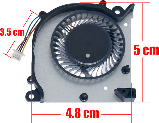 Ανεμιστηράκι Gpu Cooling Fan Msi Claw A1m Claw 7 A2hm 1t41 Ms-1t41 E32-0803170-f05 Bs3605hs-u7b 4pin Κωδ.81600