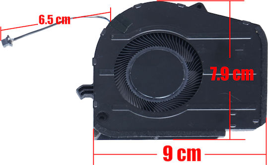 Laptop Fan GPU Cooling Fan Dell Inspiron 16 Plus 7630 16-7630 7635 P125f P125f004 40rpx 040rpx Fq93 Dfs5k22305283z 023.i00u2.0011 B9008ashsf2200tn 4pin Code 81615