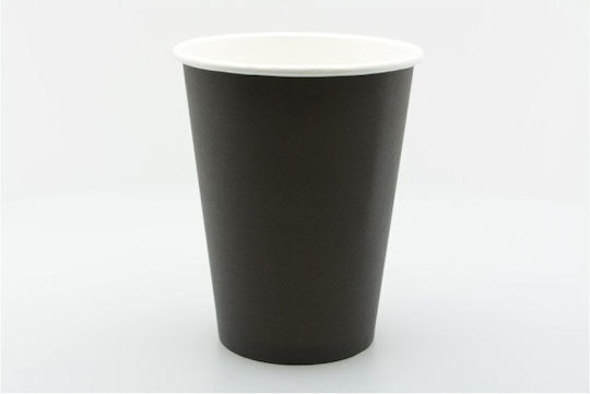 Packoflex Einwegbecher Papier Schwarz 360ml 25Stück