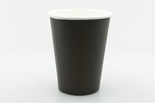 Packoflex Einwegbecher Papier Schwarz 360ml 25Stück
