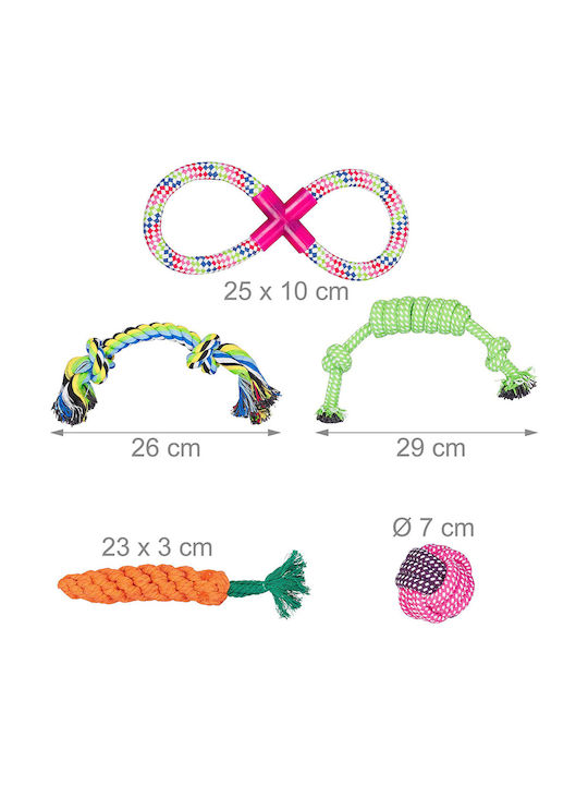 Relaxdays Set 10 Jucării pentru Câini Relax Days Multicolor
