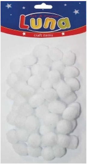 The Littlies Pom Pom Craft Red Set of 60pcs
