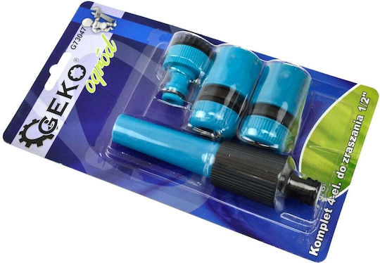 Geko G73047 Conector de Irigare Albastru