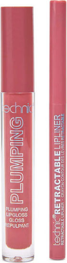 Technic Plump & Pout Makeup Set for Lips 2 Pieces