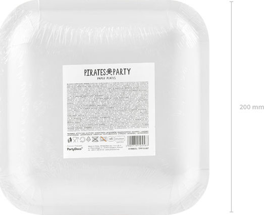 PartyDeco Plate for Party 6pcs