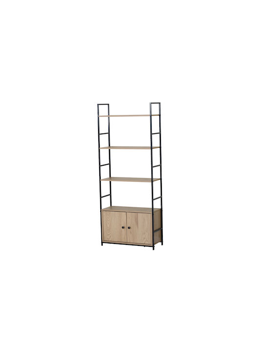 Βιβλιοθήκη Μαύρος 58.6x23.5x144εκ.