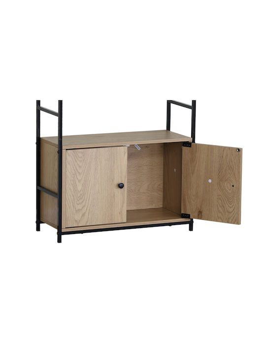 Βιβλιοθήκη Μαύρος 58.6x23.5x144εκ.
