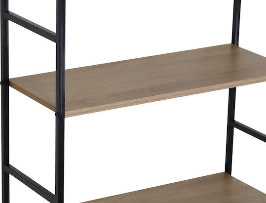 Bibliothek Schwarz 58.6x23.5x144cm