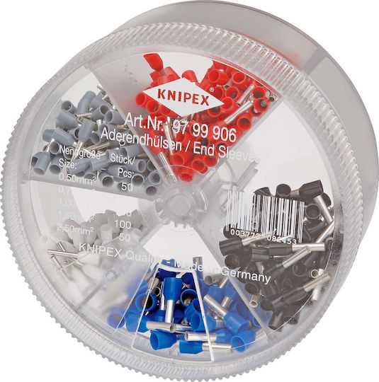 Knipex Ακροδέκτες Ακροχιτώνια με Μόνωση (97 99 906) σε σετ των 400τμχ