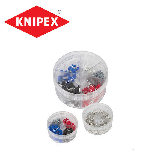 Knipex Ακροδέκτες Ακροχιτώνια με Μόνωση (97 99 908) σε σετ των 45τμχ