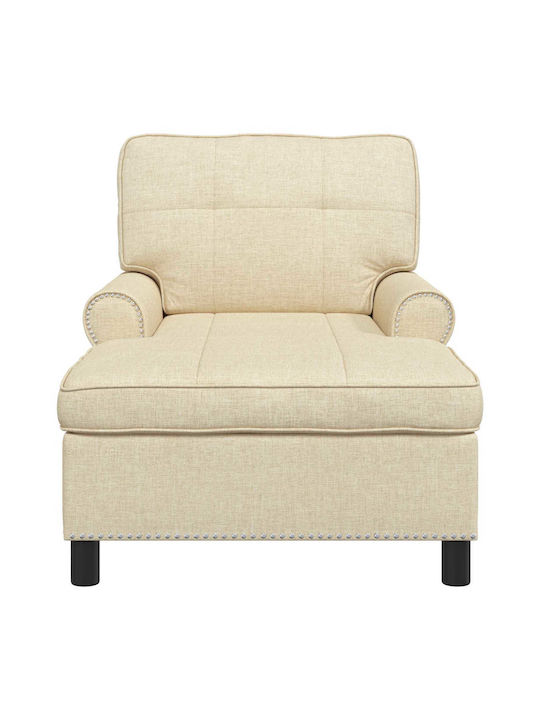 Modern Liegestuhl Beige M91xB157xH91cm
