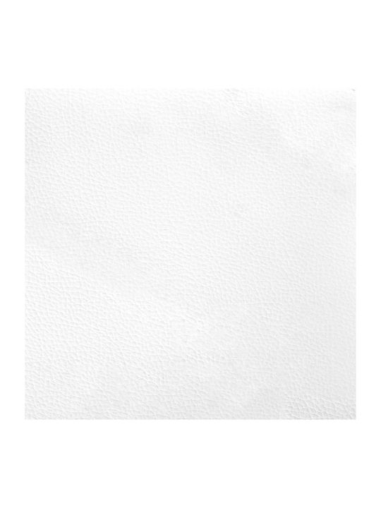 Șezlong Modern Din Piele Sintetică Alb M71xL90xH105cm