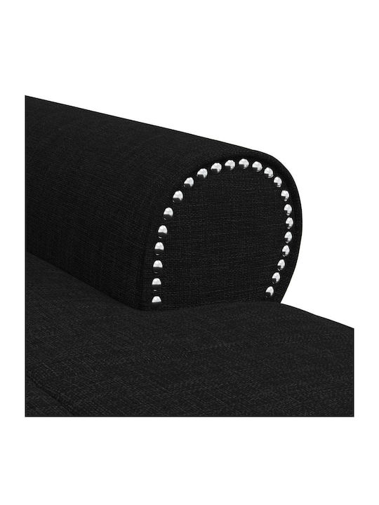 Șezlong Modern Negru L91xL157xÎ91cm