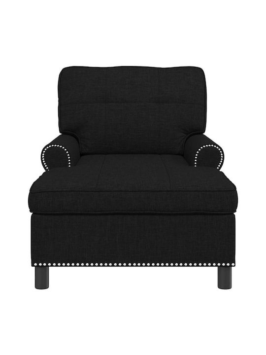 Șezlong Modern Negru L91xL157xÎ91cm