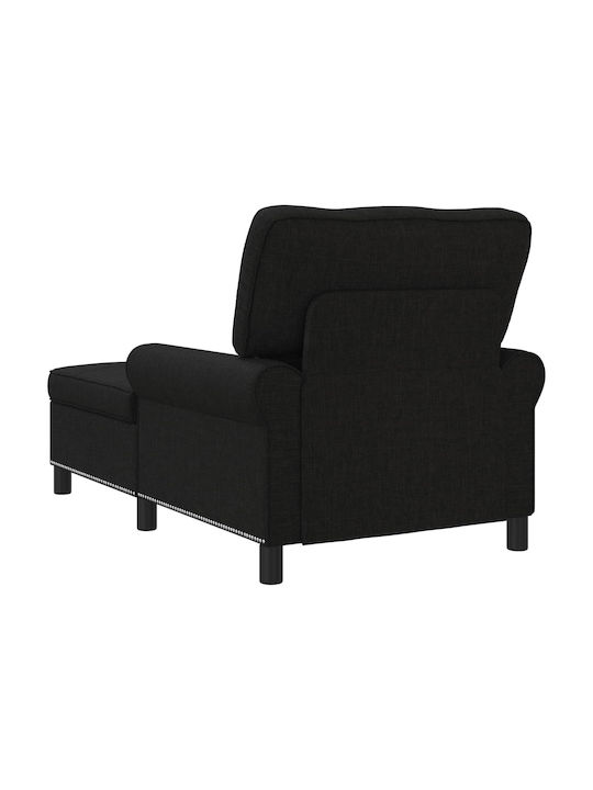 Șezlong Modern Negru L91xL157xÎ91cm