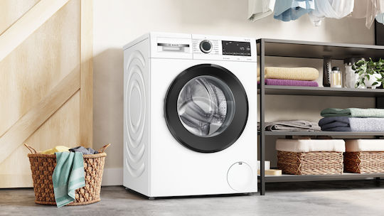 Bosch Πλυντήριο Ρούχων 9kg με Τεχνολογία Ατμού 1400 Στροφών AntiStain WGG244ZHGR