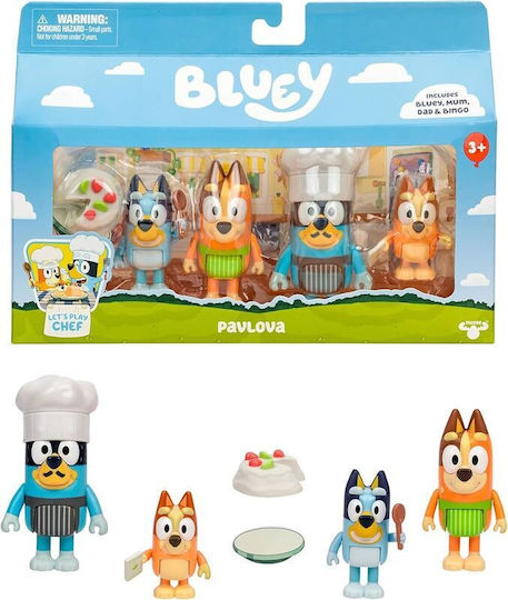 Giochi Preziosi Bluey Pavlova Let's Play Chef Chilli Bandit & Bingo For 3+ Years