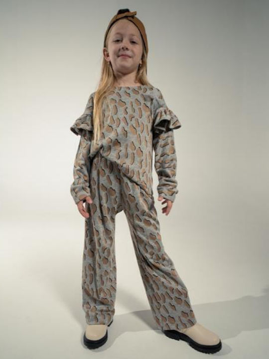 Kinder-Set mit Hose Winter 3Stück Gray