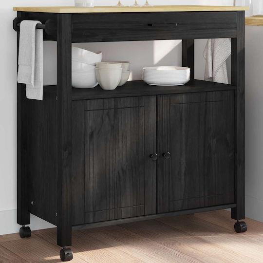 Floor Cabinet Black 84x40x88.5cm