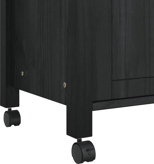 Floor Cabinet Black 84x40x88.5cm